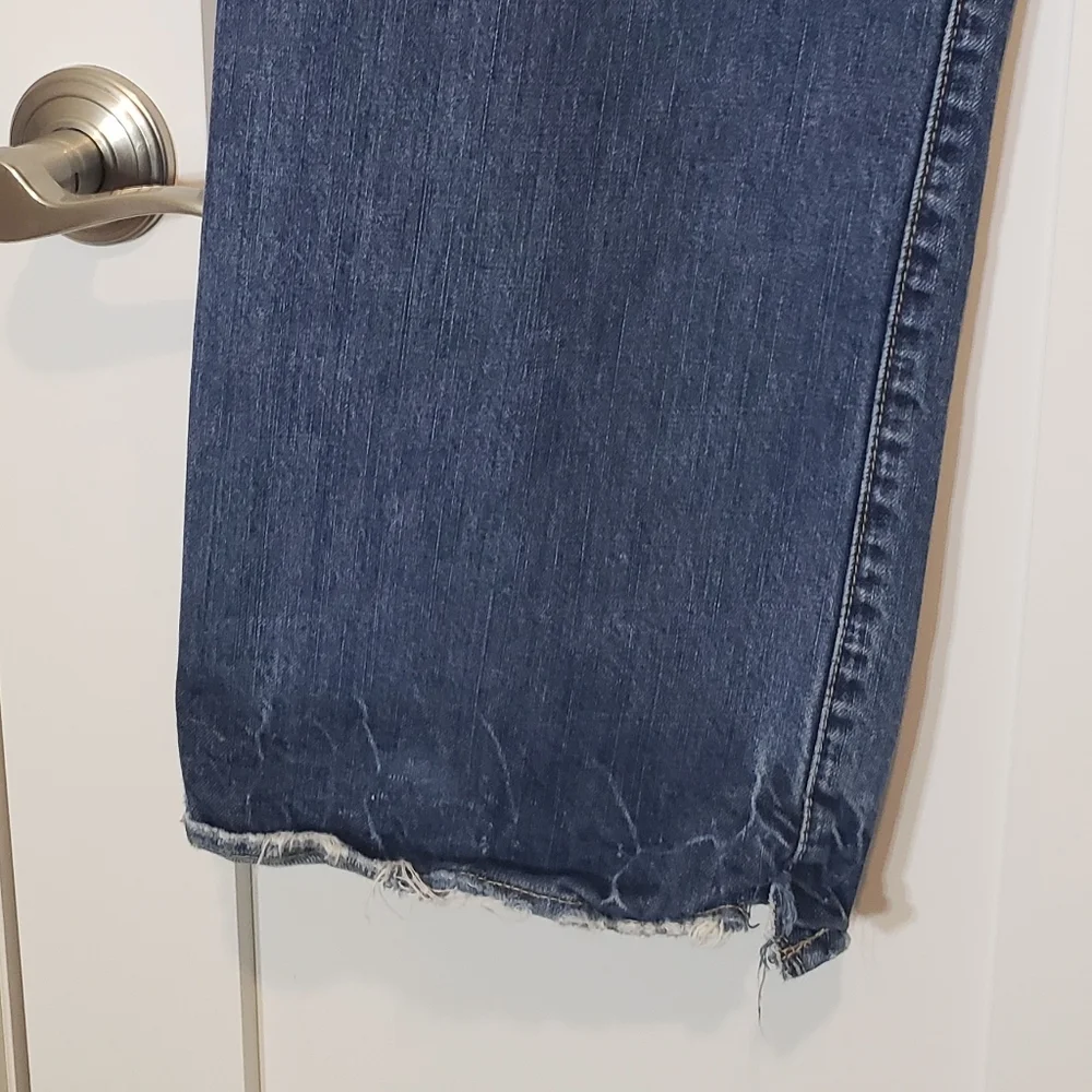 Guess Premium Distressed Patches Midrise Medium Rise Jeans Men's Size 34 X 33